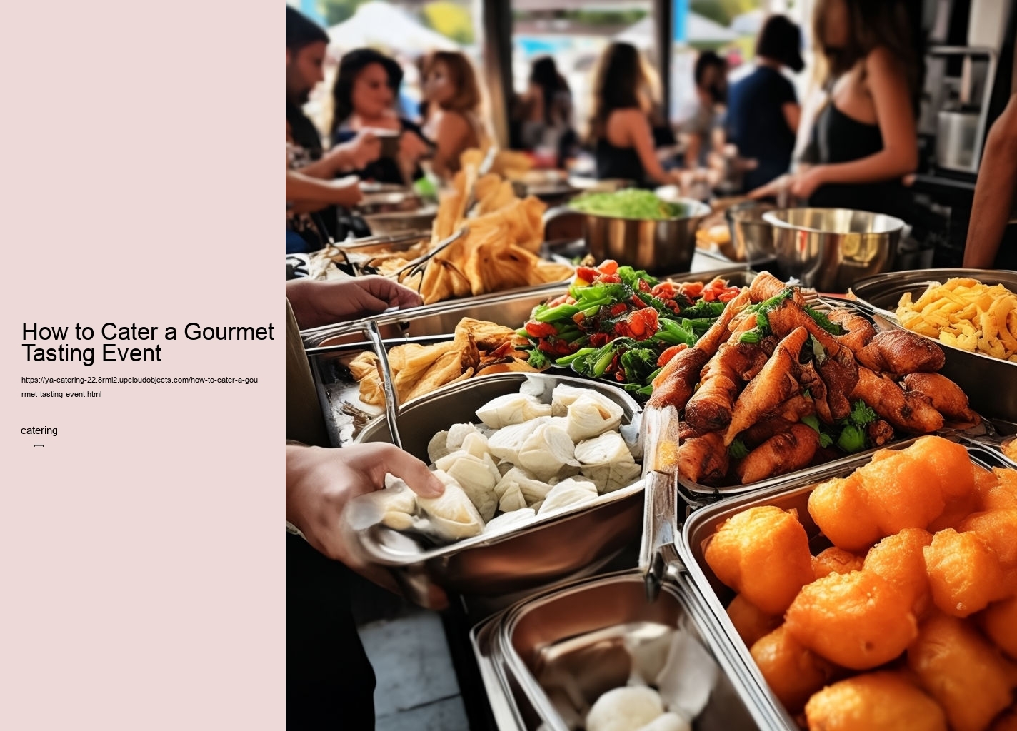 How to Cater a Gourmet Tasting Event