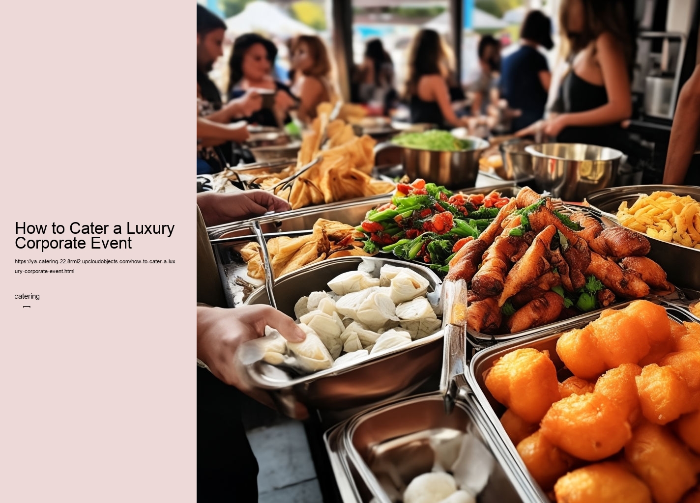 How to Cater a Luxury Corporate Event